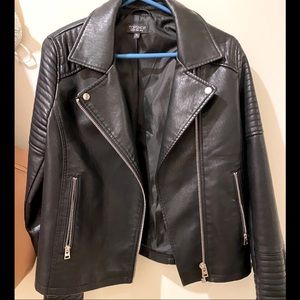 Topshop Faux Leather Jacket